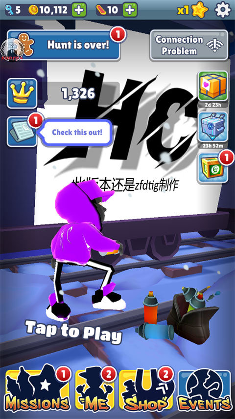 地铁跑酷HC红客内置菜单版中文下载v1.0.0图3: