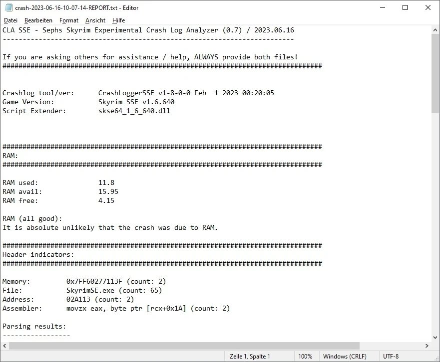 上古卷轴5崩溃日志mod最新版下载v1.6.3.1.203图2: