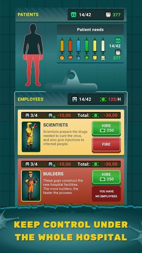  僵尸医院大亨安卓版v1.2.3下载图1: