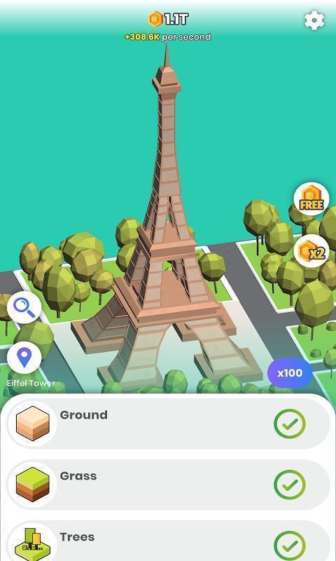 闲置建造世界著名建筑手游中文免费版v1.5.16下载图3: