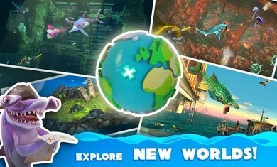 饥饿鲨世界国际服无限珍珠钻石金币下载图片1