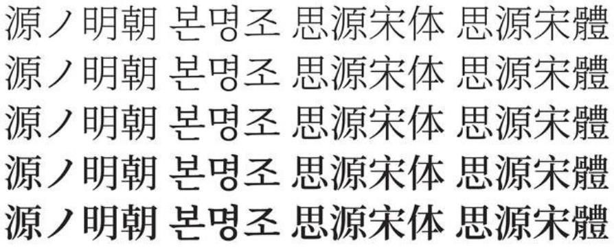 思源宋体字体安装包最新版下载v1.0图3: