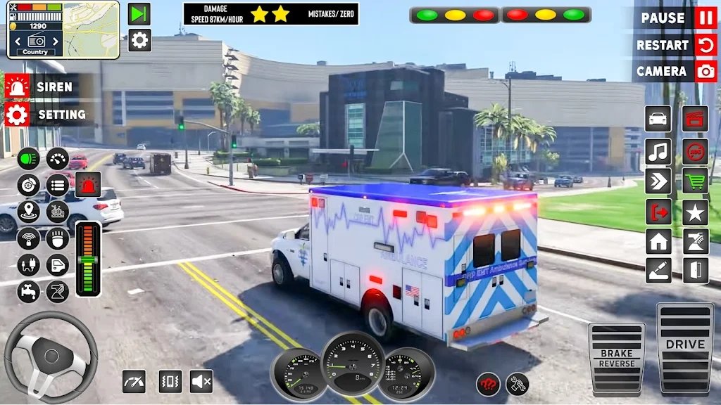 US紧急救护车3D游戏手机版下载图1:
